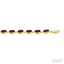 Oval Shape Gemstone & Diamond Bracelet
