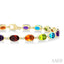 Oval Shape Gemstone & Diamond Bracelet