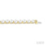 Pearl & Diamond Tennis Bracelet