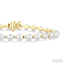Pearl & Diamond Tennis Bracelet