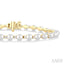 Pearl & Diamond Tennis Bracelet