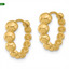 Beaded Huggie Hoop Earrings