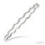 Wave Stackable Diamond Bangle