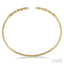 Stackable Circle Diamond Flex Open Cuff Bangle