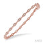 Oval Shape Stackable Diamond Bangle