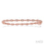 Oval Shape Stackable Diamond Bangle