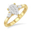 Pear Shape Diamond Lovebright Engagement Ring
