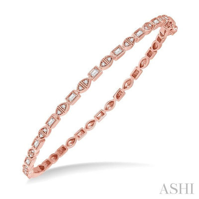 Stackable Baguette Diamond Bangle