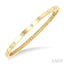 Flush Bezel Set Diamond Fashion Bangle