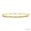 Flush Bezel Set Diamond Fashion Bangle