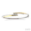 3 Stone Channel Set Diamond Bangle