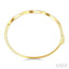 Swirl Baguette Diamond Fashion Bangle