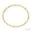 Oval Shape Open Link Diamond Bangle