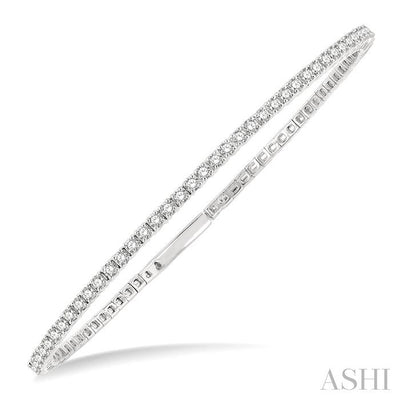 Stackable Diamond Flex Bangle