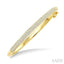 Aeris Gold Pave-Set Diamond Fashion Bangle