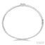Emerald Shape Halo Fusion Diamond Fashion Bangle