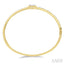 Emerald Shape Halo Fusion Diamond Fashion Bangle