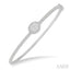 Stackable Oval Shape Halo Lovebright Essential Diamond Bangle