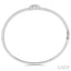 Stackable Oval Shape Halo Lovebright Essential Diamond Bangle