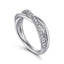 Sterling Silver White Sapphire Fashion Ring