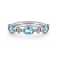 Bujukan Sterling Silver Blue Topaz Fashion Ring