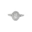 Oval Diamond Double Halo Engagement Ring
