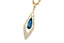 London Blue Topaz & Diamond Pendant