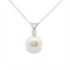 Pearl & Diamond Solitaire Pendant