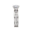 Three Row Oval Engagement Ring