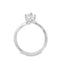 Oval Diamond Bypass Solitaire Engagement Ring