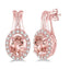 Morganite & Diamond Earrings