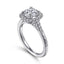 Round Diamond Halo Engagement Ring