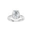 Elongated Cushion Solitaire Engagement Ring