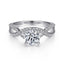 Round Diamond Hidden Halo Engagement Ring