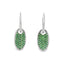 Green Tsavorite Garnet & Diamond Earrings