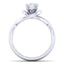 Pear Diamond Twist Solitaire Engagement Ring