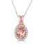 Morganite & Diamond Pendant