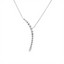 Curved Diamond Bar Necklace