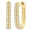 Diamond Pavé Huggie Hoop Earrings