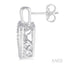 Silver Heart Shape Emotion Diamond Earrings