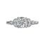 Round Diamond Accented Engagement Ring