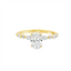 Miosogno Oval Diamond Shared Prong Engagement Ring