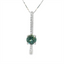 Montana Sapphire & Diamond Pendant