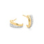 Diamond J-Hoop Earrings