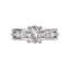 Three Row Oval Engagement Ring