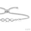 Silver Swirl Diamond Lariat Bracelet