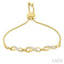 Gold Vermeil Infinity Diamond Lariat Bracelet
