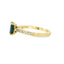 Oval Sapphire Straight Band Engagement Ring