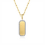 Diamond Medallion Pendant with Paperclip Chain