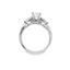 Oval Diamond Three Stone Engagement Ring